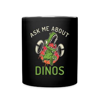 Cadeau de dinosaure Dino Lover Cadeau - Mug uni - noir - Devant