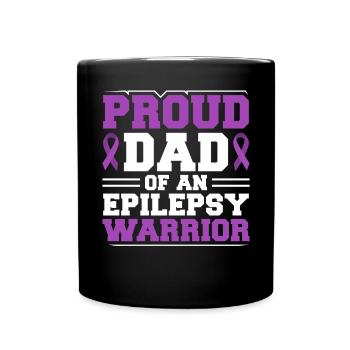 Fier père d’un guerrier de l’épilepsie. - Mug uni - noir - Devant