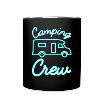 Camping Crew Wohnmobil Teilintegriert Fahrer - Tasse einfarbig - Schwarz - Vorne