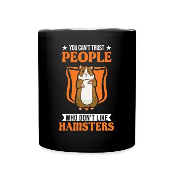 Hamster Hamster Wheel Golden Hamster Hamster - Full Colour Mug - black - Front