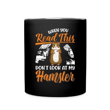 Hamster Gift Gold Hamster Hamster - Full Colour Mug - black - Front