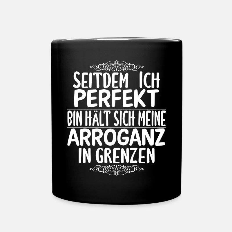 Drôle de bureau disant collègue vaniteux - Mug uni - noir