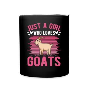 Chèvres Filles Chèvre Hôte Chèvre - Mug uni - noir - Devant