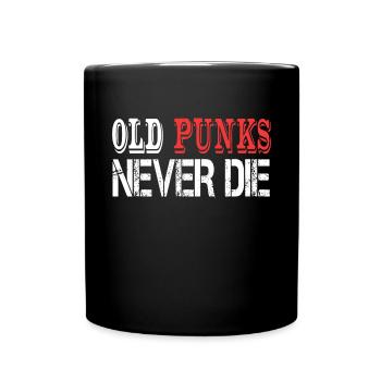 Old Man Punk Rock Music Fan Concert Heavy - Mug uni - noir - Devant