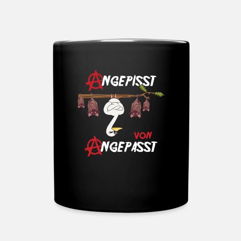 Angepisst von Angepasst Rebell Be Different Schwan - Tasse einfarbig - Schwarz