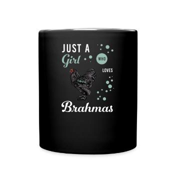 Brahma Chicken I Chicken Poultry Motif pour - Mug uni - noir - Devant