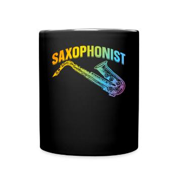 Saxophonist Saxophone Player - Saxophonist - Tasse einfarbig - Schwarz - Vorne