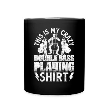 C’est ma chemise de double basse folle Double - Mug uni - noir - Devant