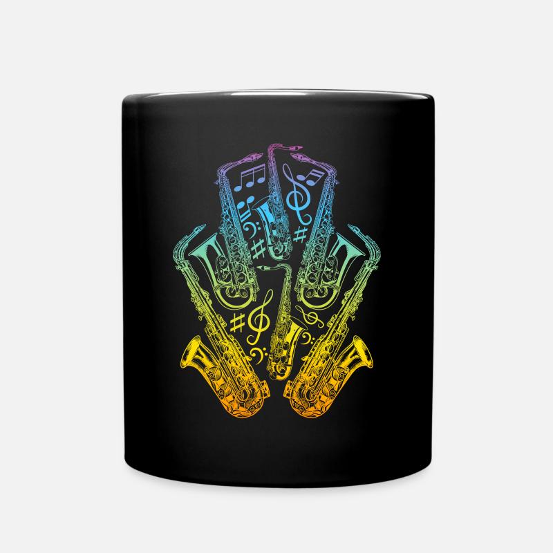Saxophoniste Saxophone Instrument Saxophone Pl - Mug uni - noir