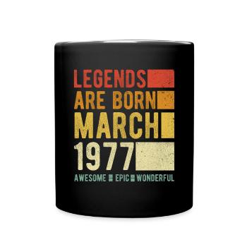 Anniversaire Mars 1977 - Mug uni - noir - Devant