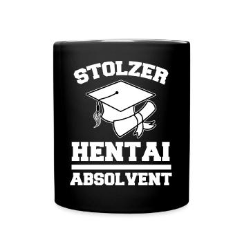 Japanese Statement Manga Anime Comic Cosplay - Full Colour Mug - black - Front