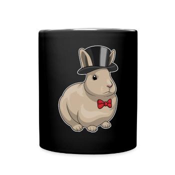 Lapin Groom Top Cylinder Mariage - Mug uni - noir - Devant