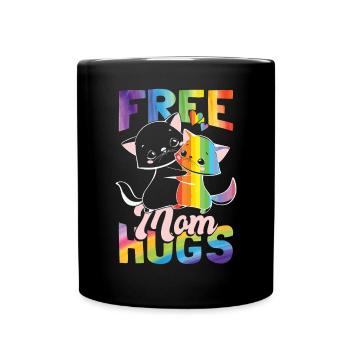 Pride Month | LGBTQ Mom | Lesbische | Schwul - Tasse einfarbig - Schwarz - Vorne