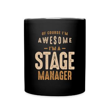 Stage Manager - Full Colour Mug - black - Front