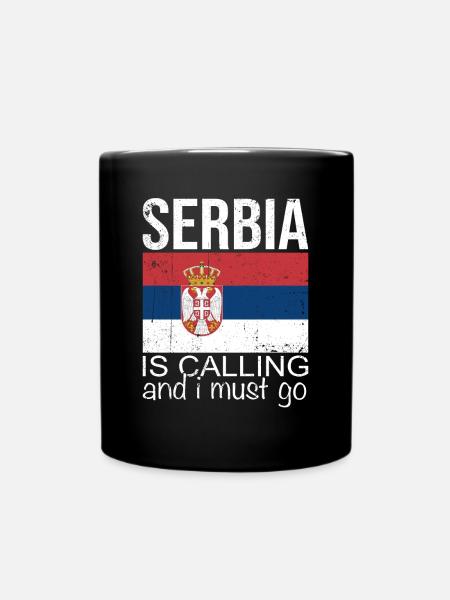 Serbie Dicton - Mug uni - noir