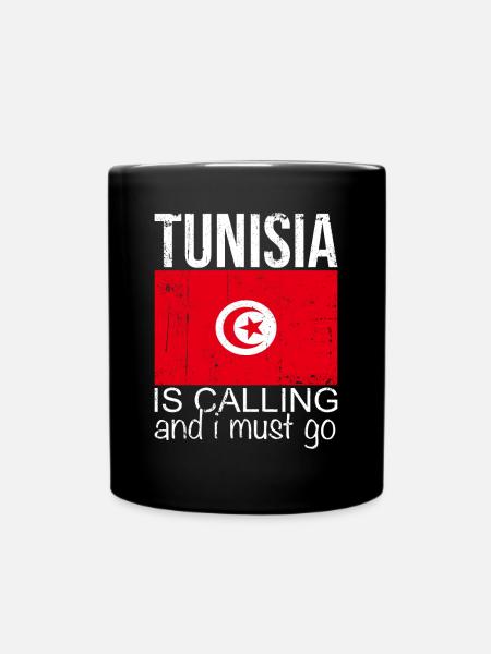 Tunesien - Tasse einfarbig - Schwarz