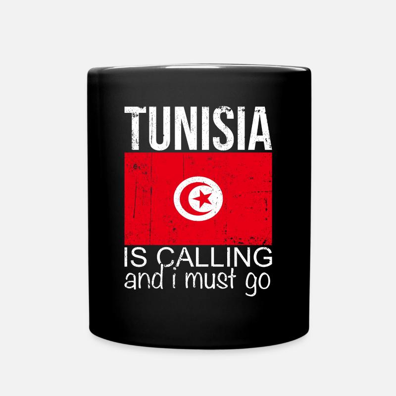 Tunesien - Tasse einfarbig - Schwarz