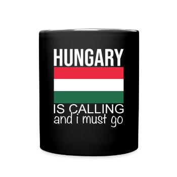 Hongrie Dicton - Mug uni - noir - Devant