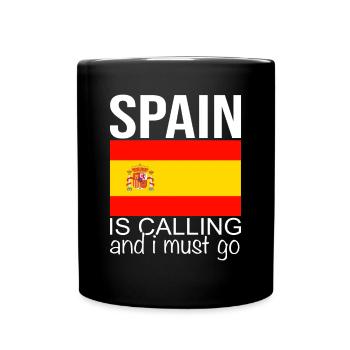 Spain Saying - Full Colour Mug - black - Front