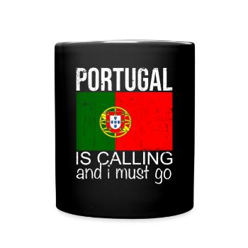 Portugal - Mug uni - noir - Devant