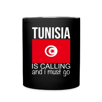 Tunisie - Mug uni - noir - Devant