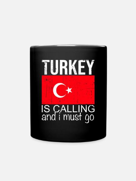 Türkei - Tasse einfarbig - Schwarz