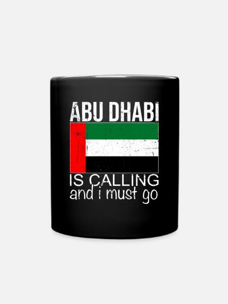 Abu Dhabi Spruch - Tasse einfarbig - Schwarz