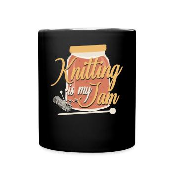 Tricoter Tricoter Tricoter est mon - Mug uni - noir - Devant
