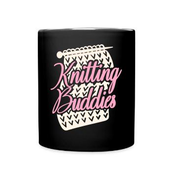 Tricoter Tricoter Amis Bêtes - Mug uni - noir - Devant
