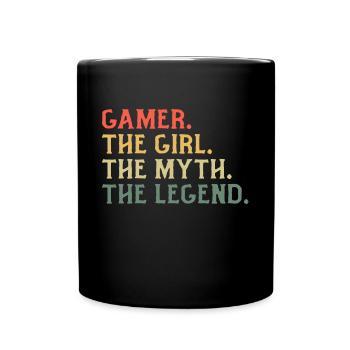 Cadeau Gamer Girl - Mug uni - noir - Devant