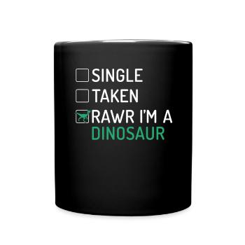 Cadeau de dinosaure Dino Lover Cadeau - Mug uni - noir - Devant