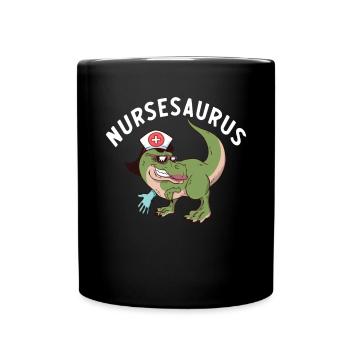 Dinosaur Gift Dino Lover Gift - Full Colour Mug - black - Front