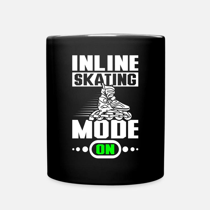 Inline skating mode on - Tasse einfarbig - Schwarz