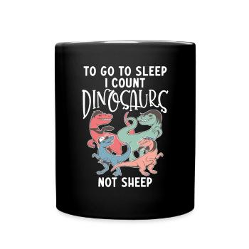 Cadeau de dinosaure Dino Lover Cadeau - Mug uni - noir - Devant