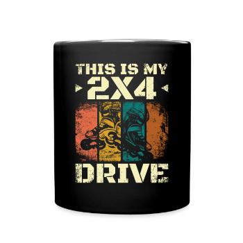 Ceci est mon lecteur 2x4 Patin à roues alignées - Mug uni - noir - Devant