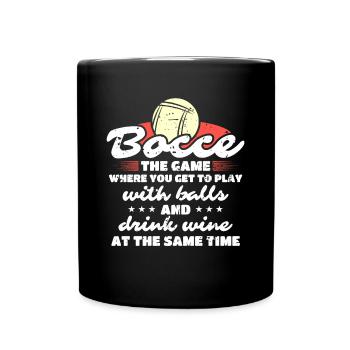 Bocce Shirt Gift Boccia Player - Full Colour Mug - black - Front