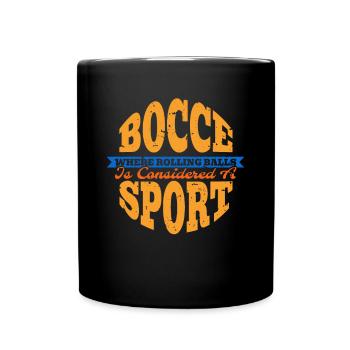 Bocce Shirt Gift Boccia Player - Full Colour Mug - black - Front