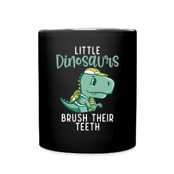 Dinosaur Gift Dino Lover Gift - Full Colour Mug - black - Front