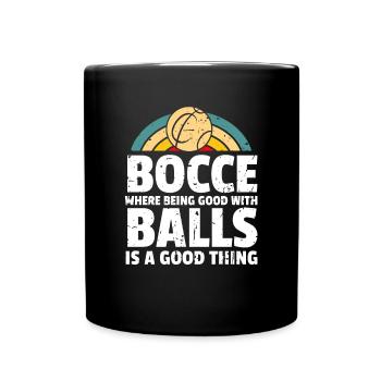 Bocce Shirt Gift Boccia Player - Full Colour Mug - black - Front