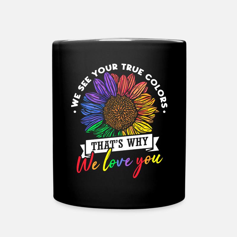 Tournesol LGBT - Mug uni - noir