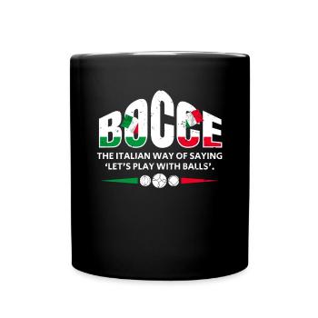 Bocce Shirt Gift Boccia Player - Full Colour Mug - black - Front
