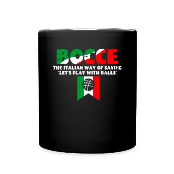 Cadeau de chemise de pétanque - Mug uni - noir - Devant
