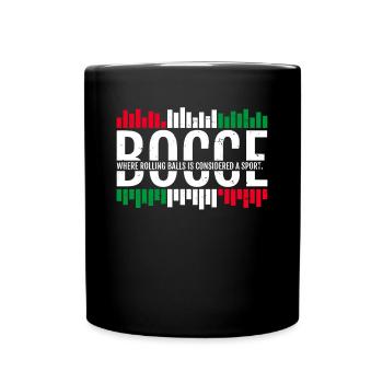 Bocce Shirt Gift Boccia Player - Full Colour Mug - black - Front
