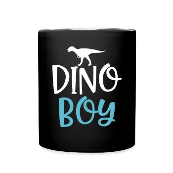 Dinosaurier Geschenk Dino Liebhaber Geschenk - Tasse einfarbig - Schwarz - Vorne