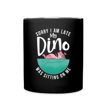 Dinosaur Gift Dino Lover Gift - Full Colour Mug - black - Front