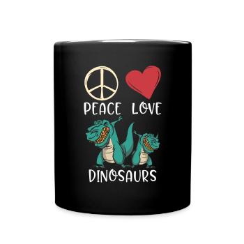 Dinosaur Gift Dino Lover Gift - Full Colour Mug - black - Front