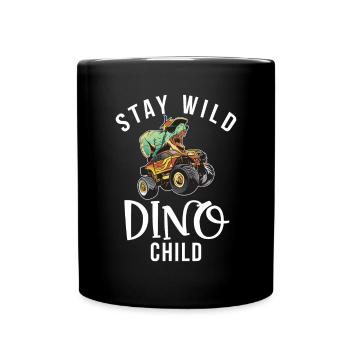 Dinosaur Gift Dino Lover Gift - Full Colour Mug - black - Front