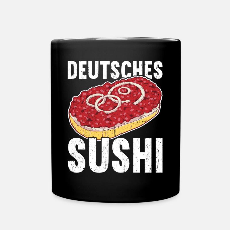 Mettbrötchen - Tasse einfarbig - Schwarz