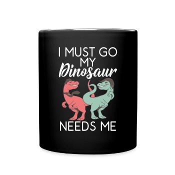 Cadeau de dinosaure Dino Lover Cadeau - Mug uni - noir - Devant