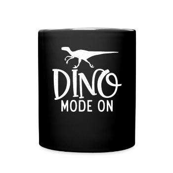 Dinosaur Gift Dino Lover Gift - Full Colour Mug - black - Front
